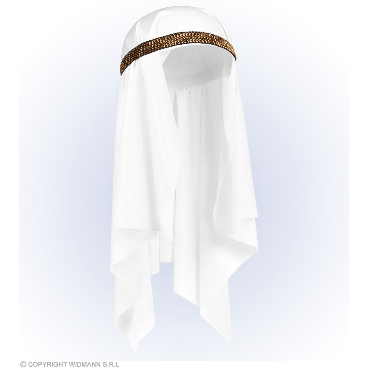 Cappello turbante arabo bianco