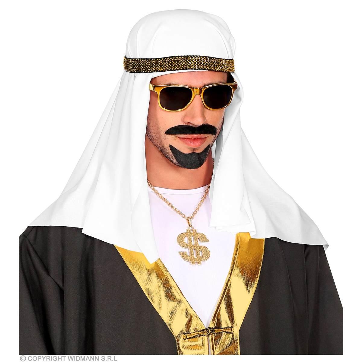 Cappello turbante arabo bianco