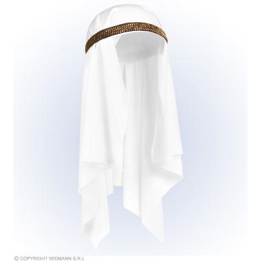 Cappello turbante arabo bianco