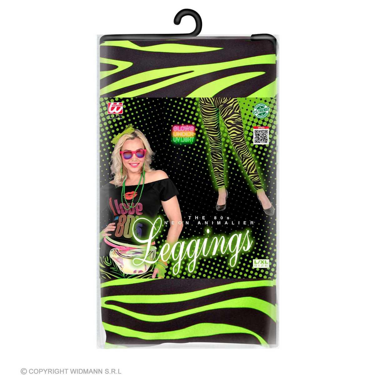 Leggins animalier verde