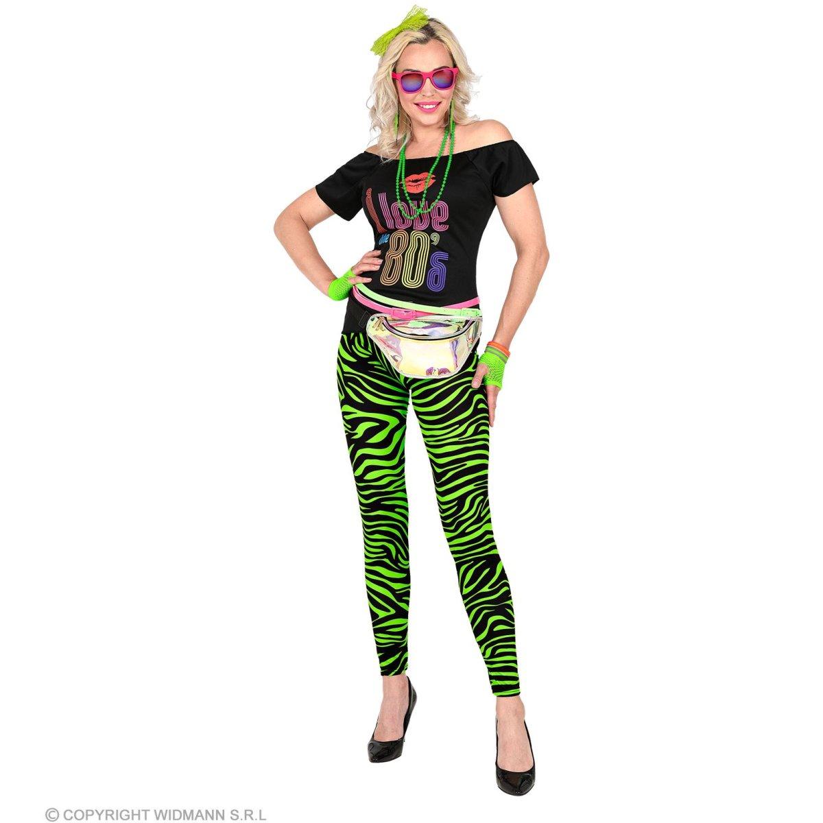 Leggins animalier verde