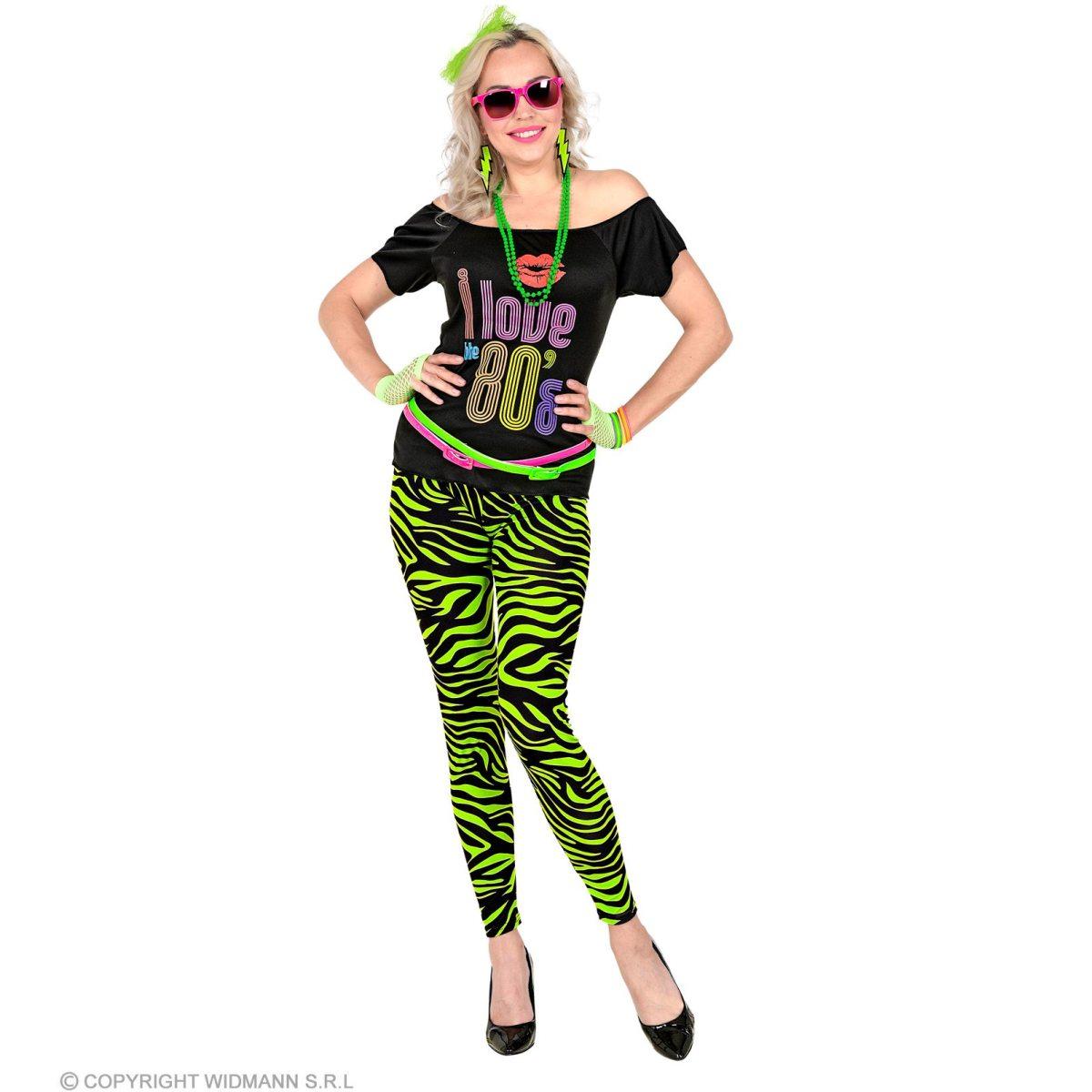 Leggins animalier verde