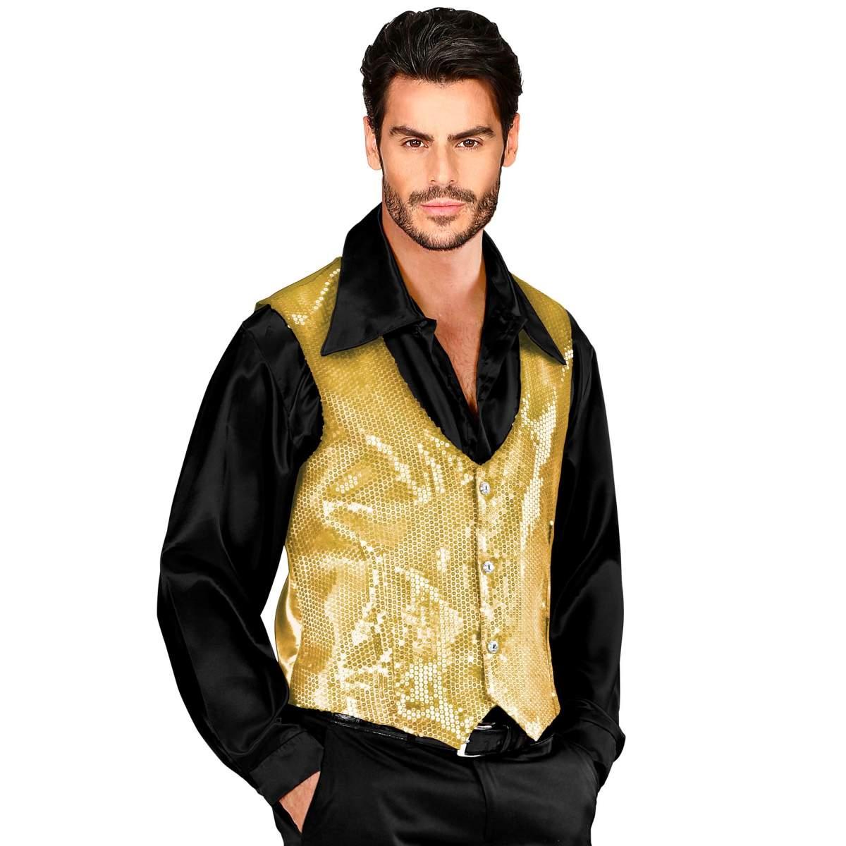 Costume gilet oro paillettes