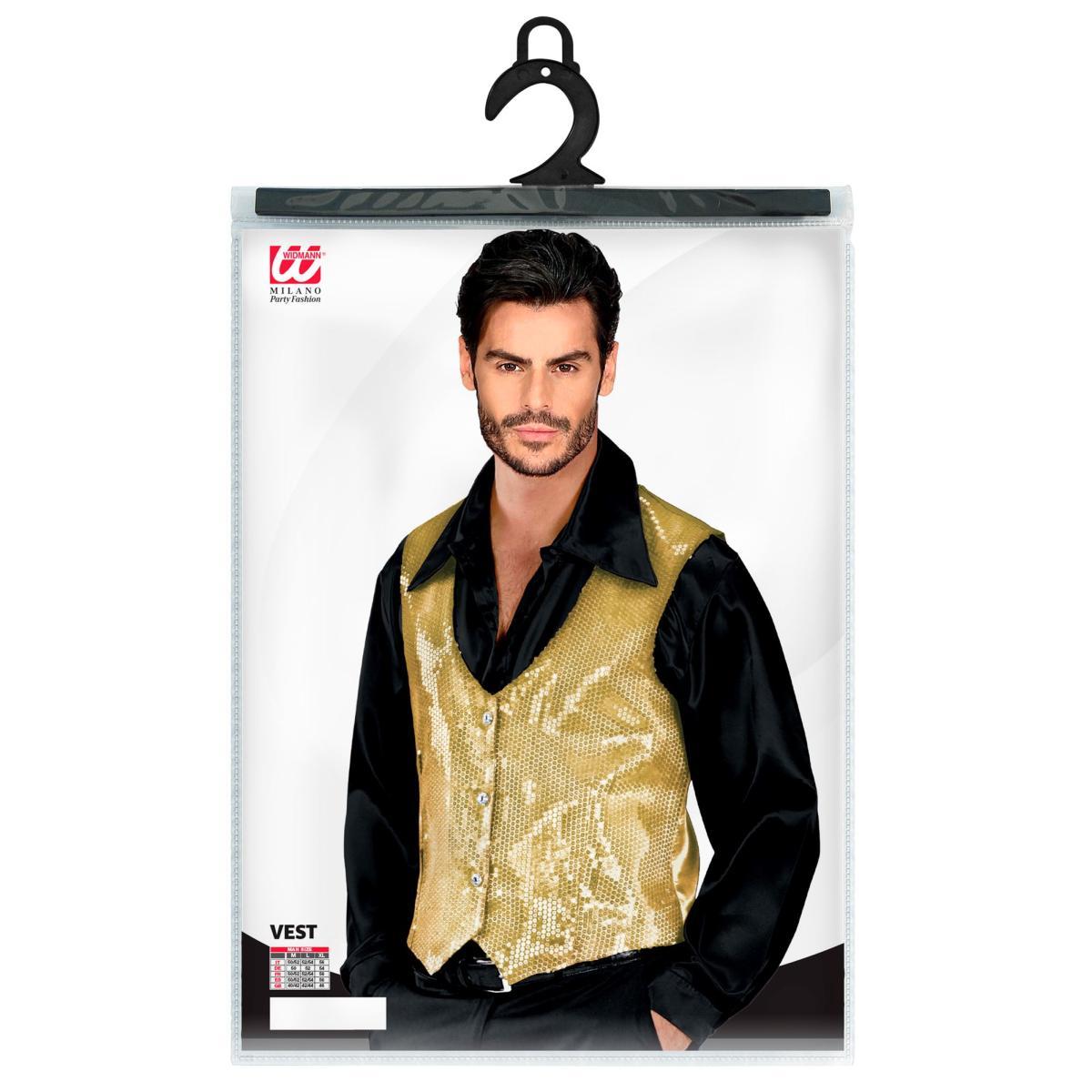 Costume gilet oro paillettes
