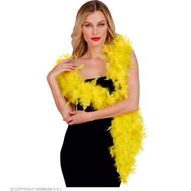 Boa di piume extra lusso giallo 80 gr