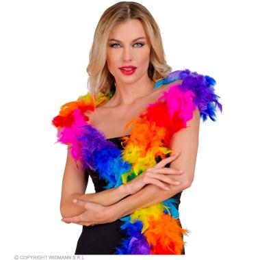 Boa di piume extra lusso arcobaleno 50 gr