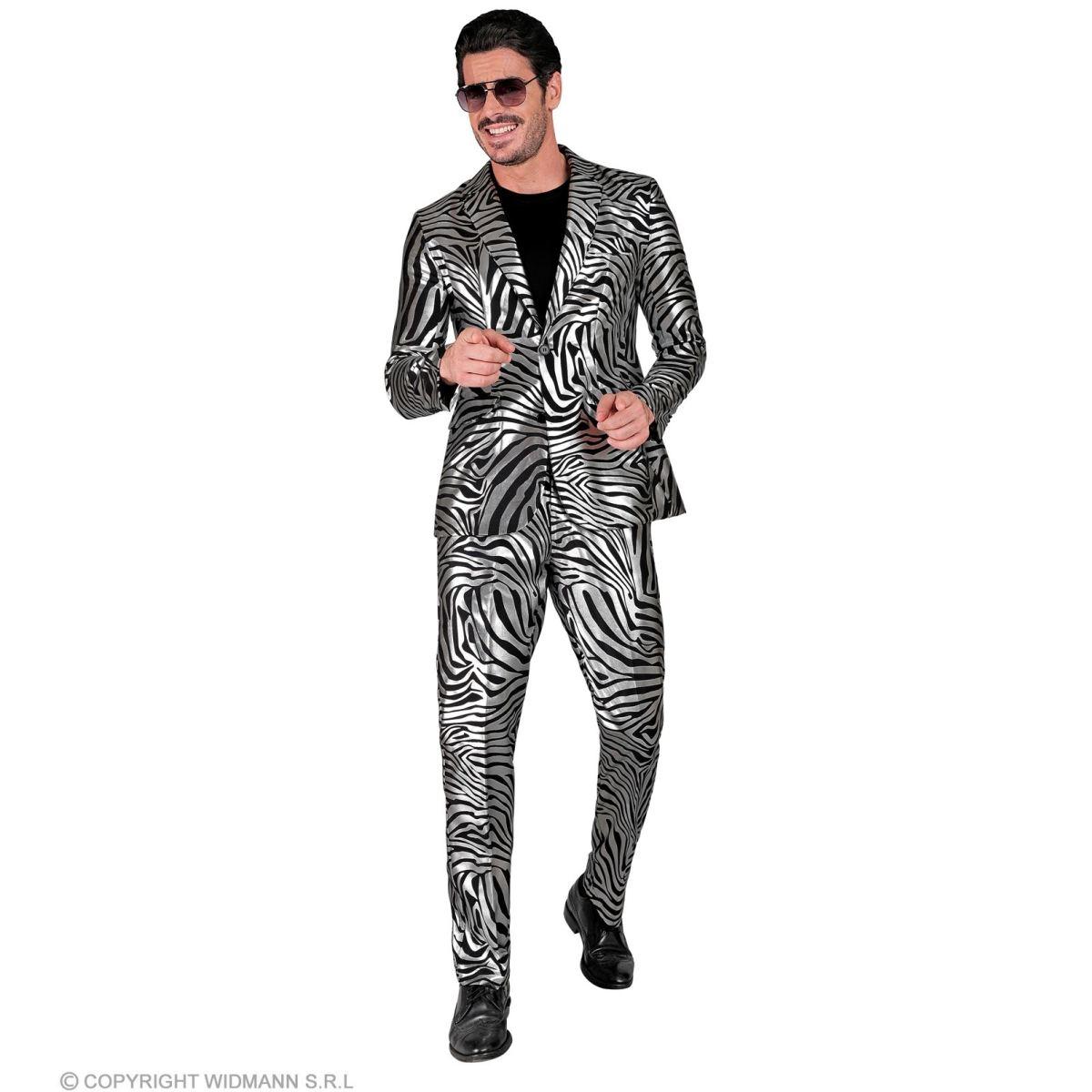 Costume completo party disco zebrato