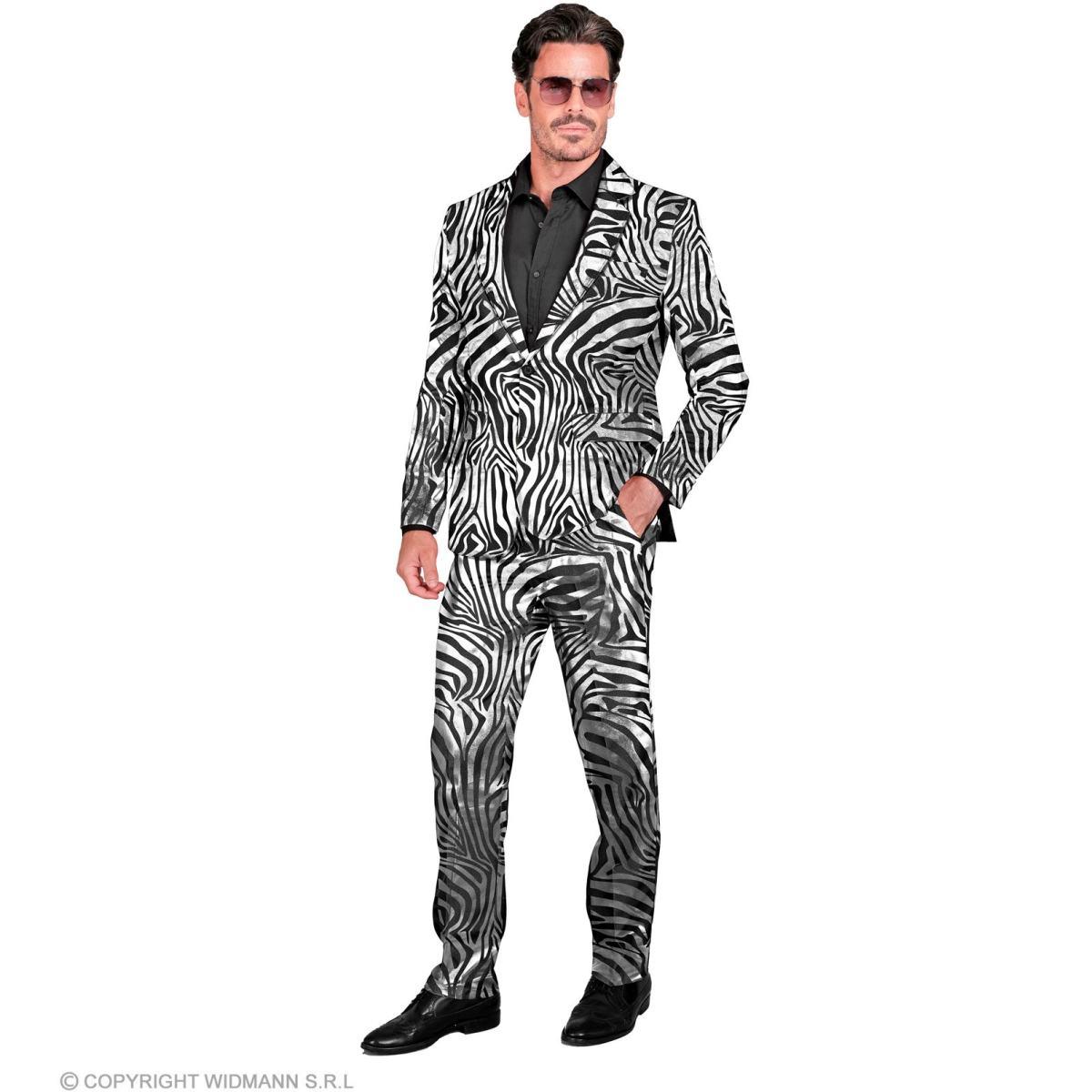 Costume completo party disco zebrato