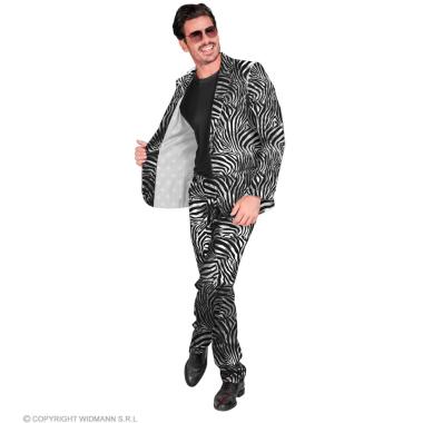 Costume completo party disco zebrato