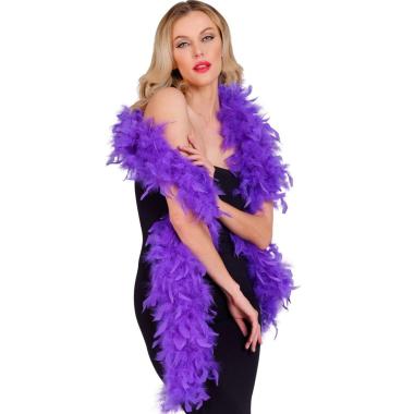 Boa di piume extra lusso viola 80 gr