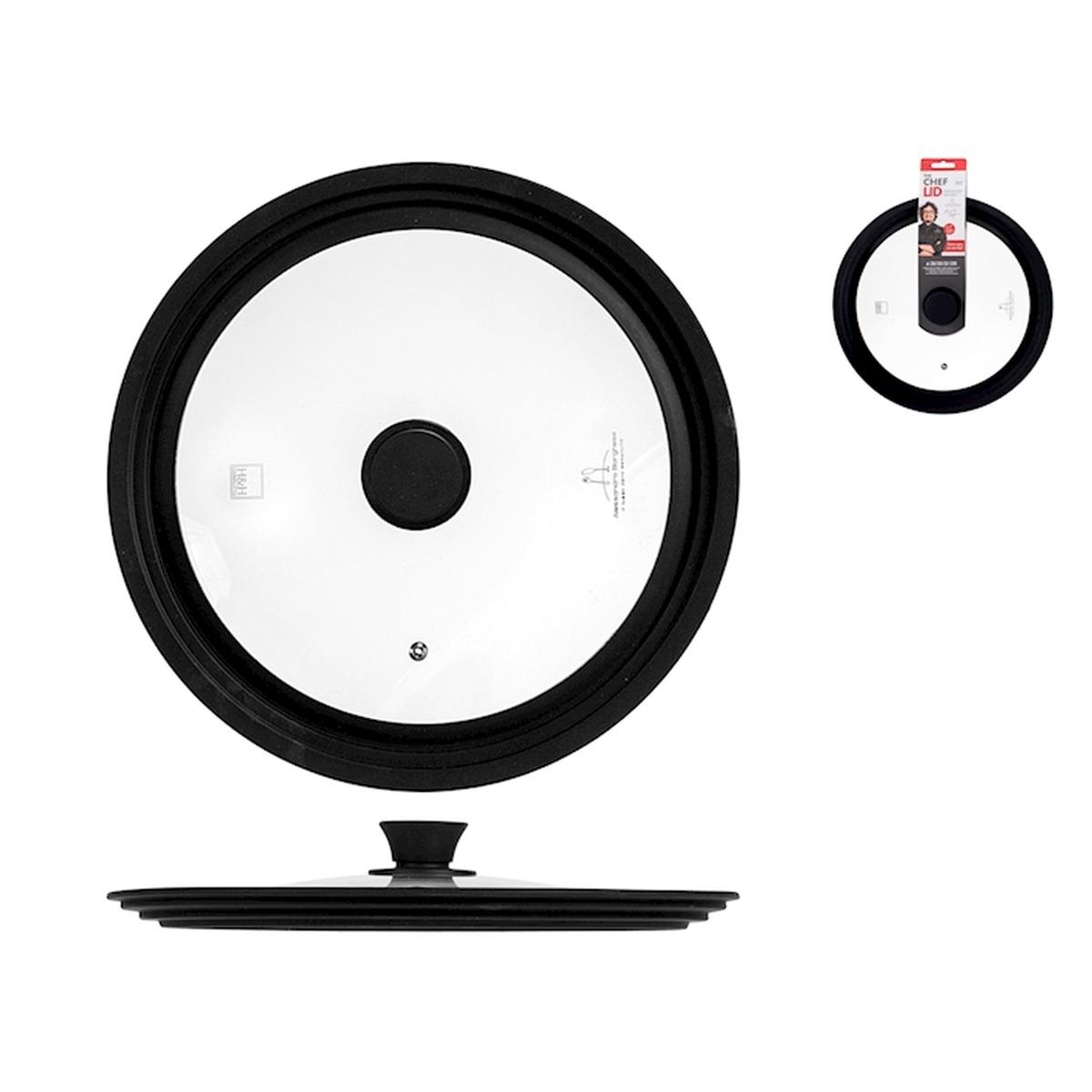 Coperchio Vetro e Silicone A. Borghese cm.Ø28 30 32 | H&H