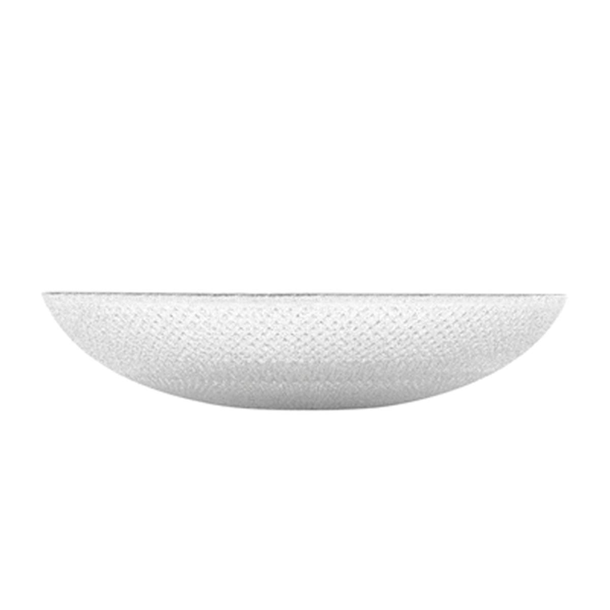Piatto Tavola Vetro Fondo Bianco Opaco cm.Ø20,5 | H&H