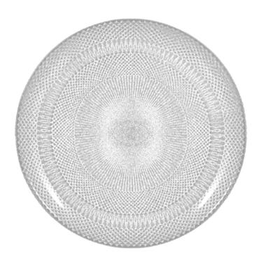 Piatto Tavola Vetro Fondo Bianco Opaco cm.Ø20,5 | H&H