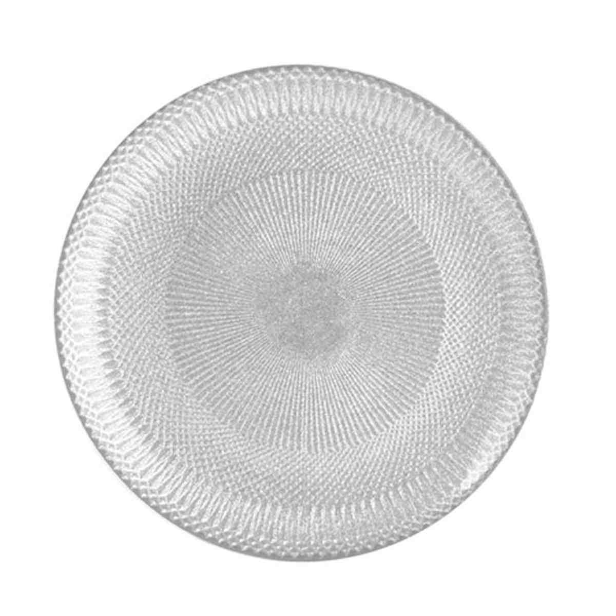 Piatto Tavola Vetro Frutta Bianco Opaco cm.Ø21 | H&H