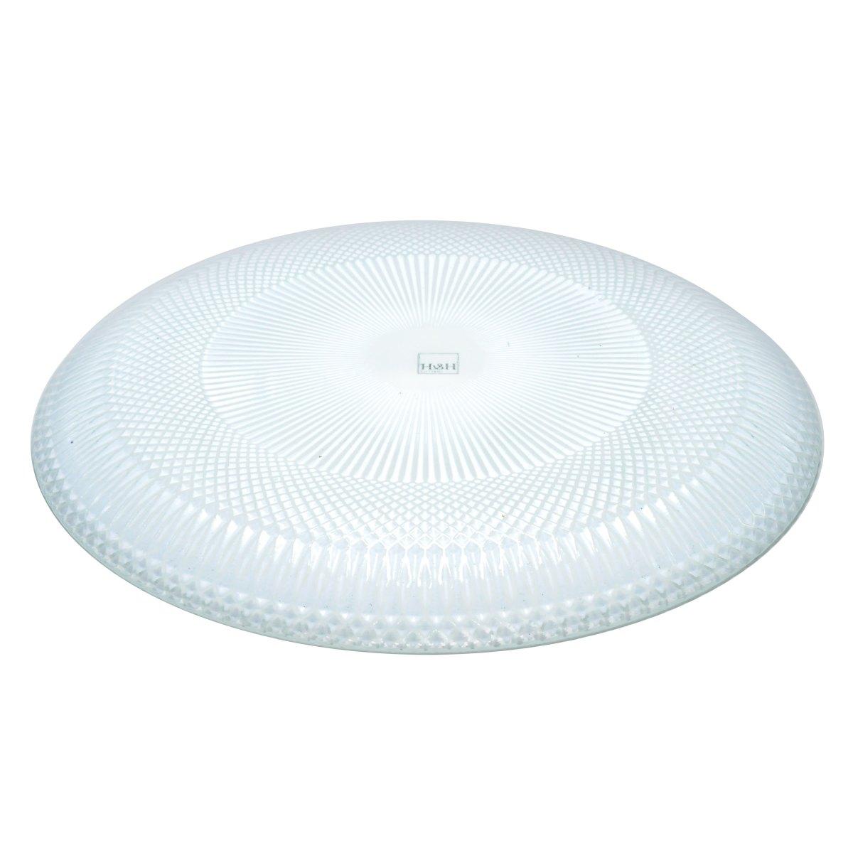 Piatto Tavola Vetro Frutta Bianco Opaco cm.Ø21 | H&H