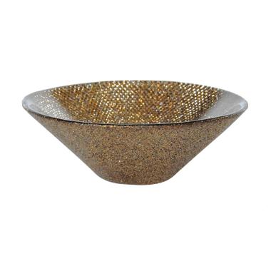 Ciotola Vetro Bronzo Glitter cm.Ø11 | H&H
