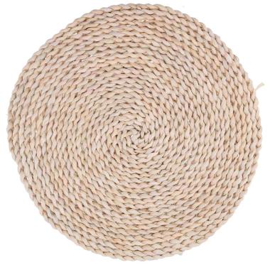 Sottopiatto Tavola Mais Naturale Bianco Tondo cm.Ø38x1 | Vacchetti