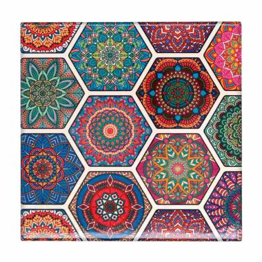 Sottopentola Mattonella Rombi Rosso Quadro cm.Ø20xh0,6 | Vacchetti