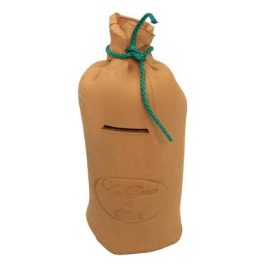 Salvadanaio terracotta sacco 25 cm