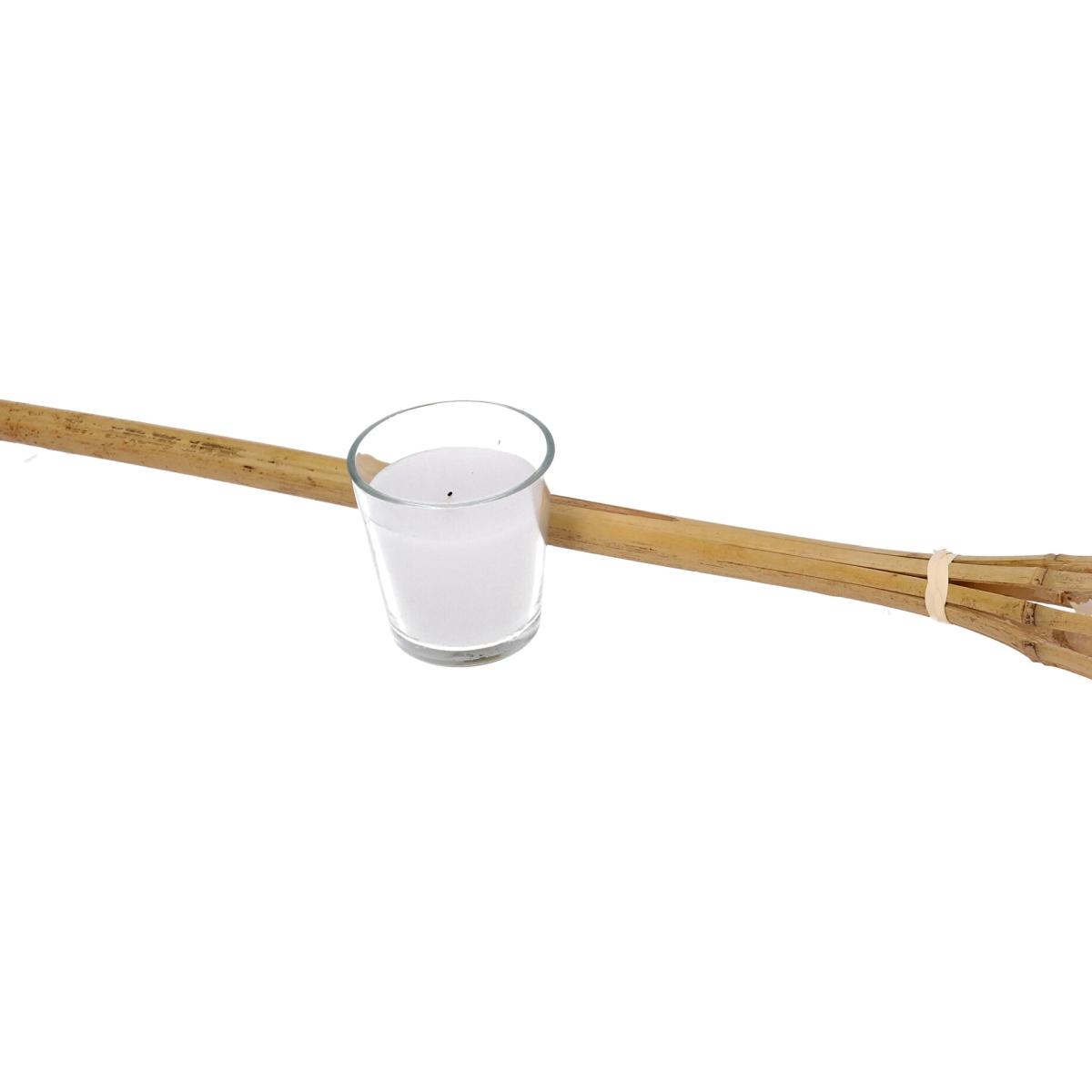Fiaccola bambu led candela citronella
