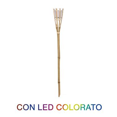 Fiaccola bambu led candela citronella