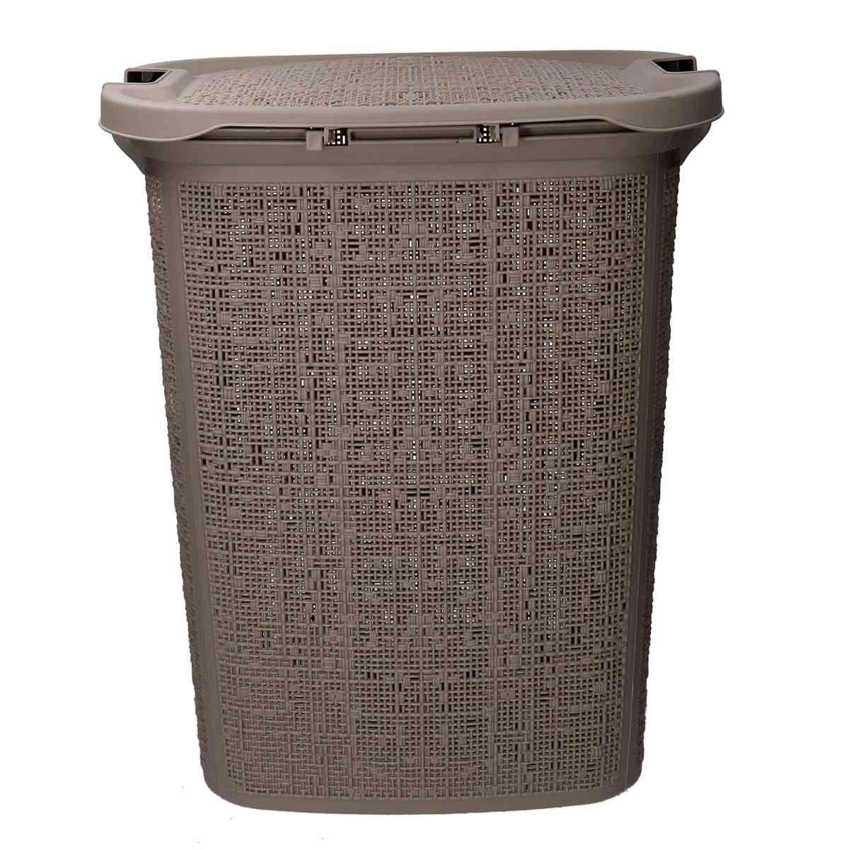 Cesto portabiancheria pvc grigio avio rettangolare 47 x 38 cm