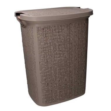 Cesto portabiancheria pvc grigio avio rettangolare 47 x 38 cm