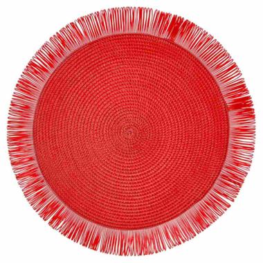 Sottopiatto Tavola Paglia Rosso Tondo cm.Ø38 | Montemaggi