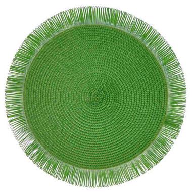 Sottopiatto Tavola Paglia Verde Tondo cm.Ø38 | Montemaggi