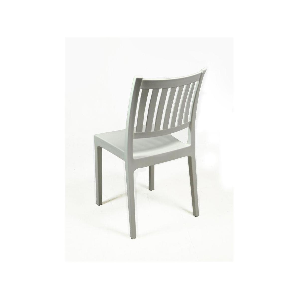 Sedia PVC Stampata Minerva Bianca cm.52x46H87 | Vacchetti