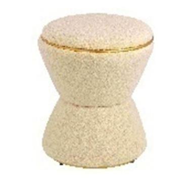Pouf clessidra beige 38 x 38 x 43 cm
