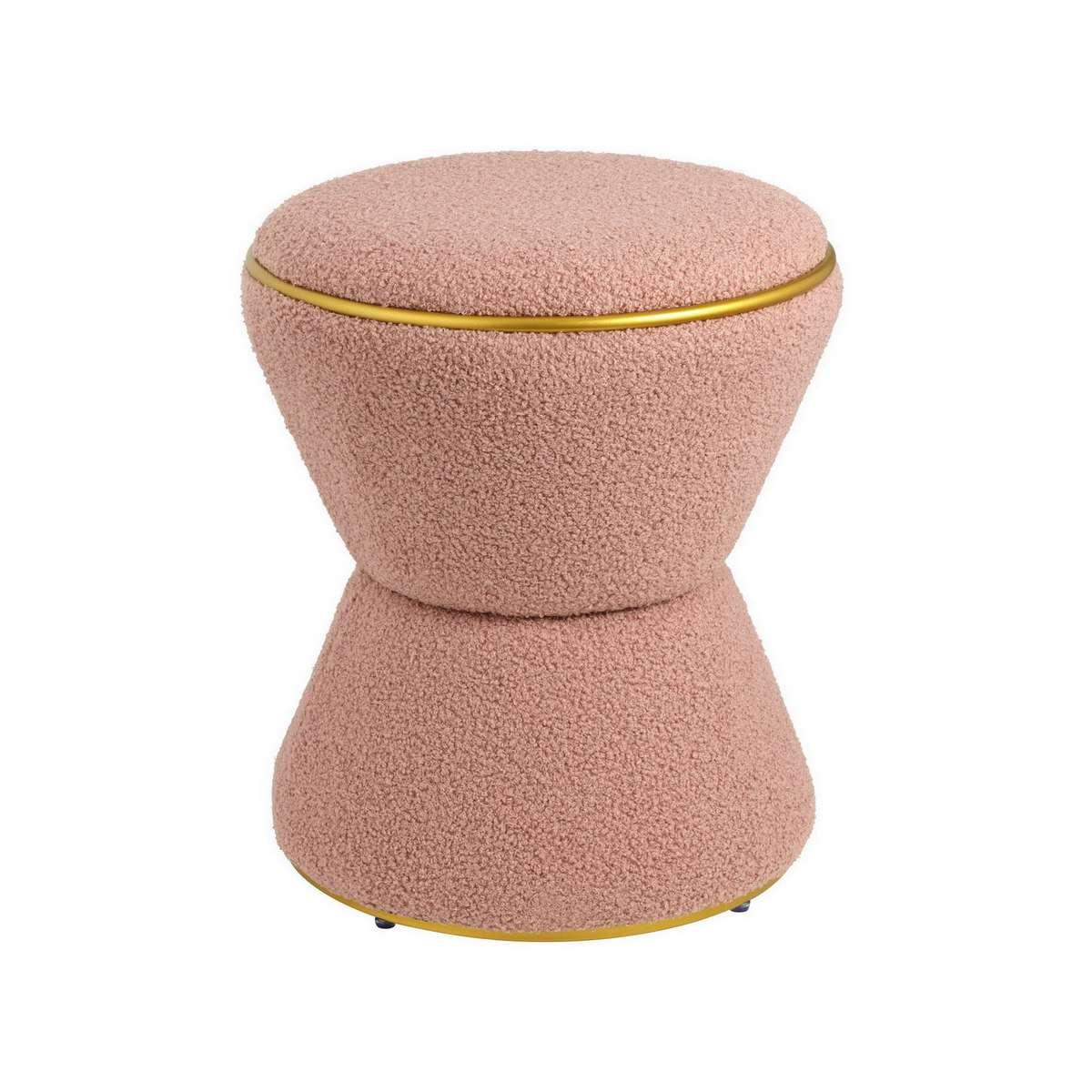 Pouf clessidra rosa 38 x 38 x 43 cm