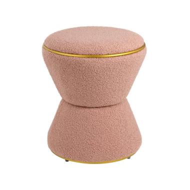 Pouf clessidra rosa 38 x 38 x 43 cm