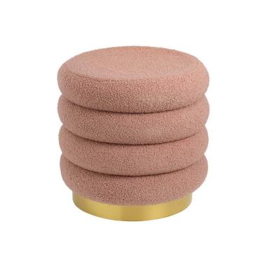 Pouf macaron rosa cipria 40 x 40 x 40 cm