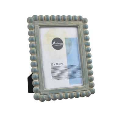 Cornice resina pallini azzurri 13 x 18 cm
