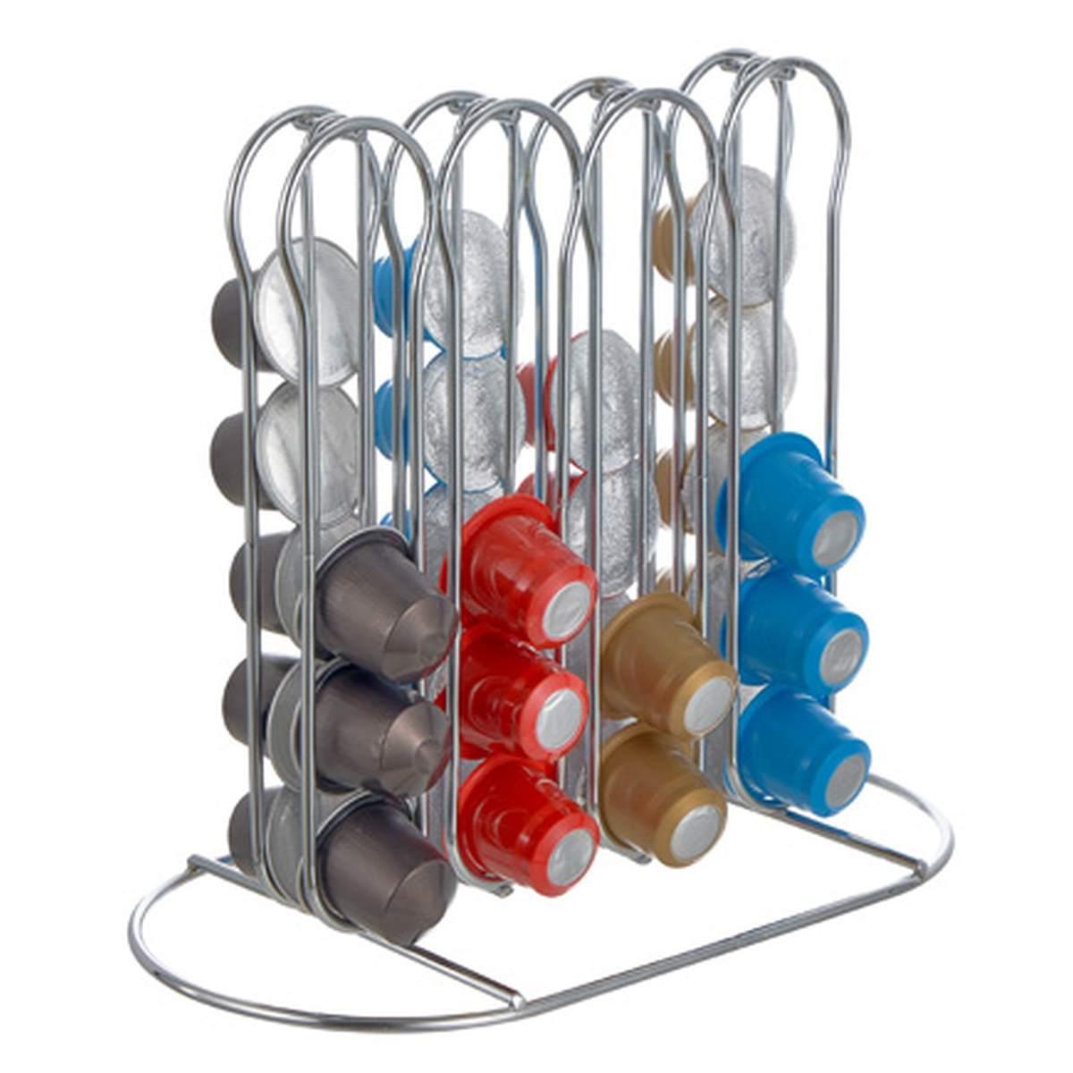 Porta Cialde Caffè Metallo 8 Colonne con 40 Posti cm.24x12x20 | Montemaggi