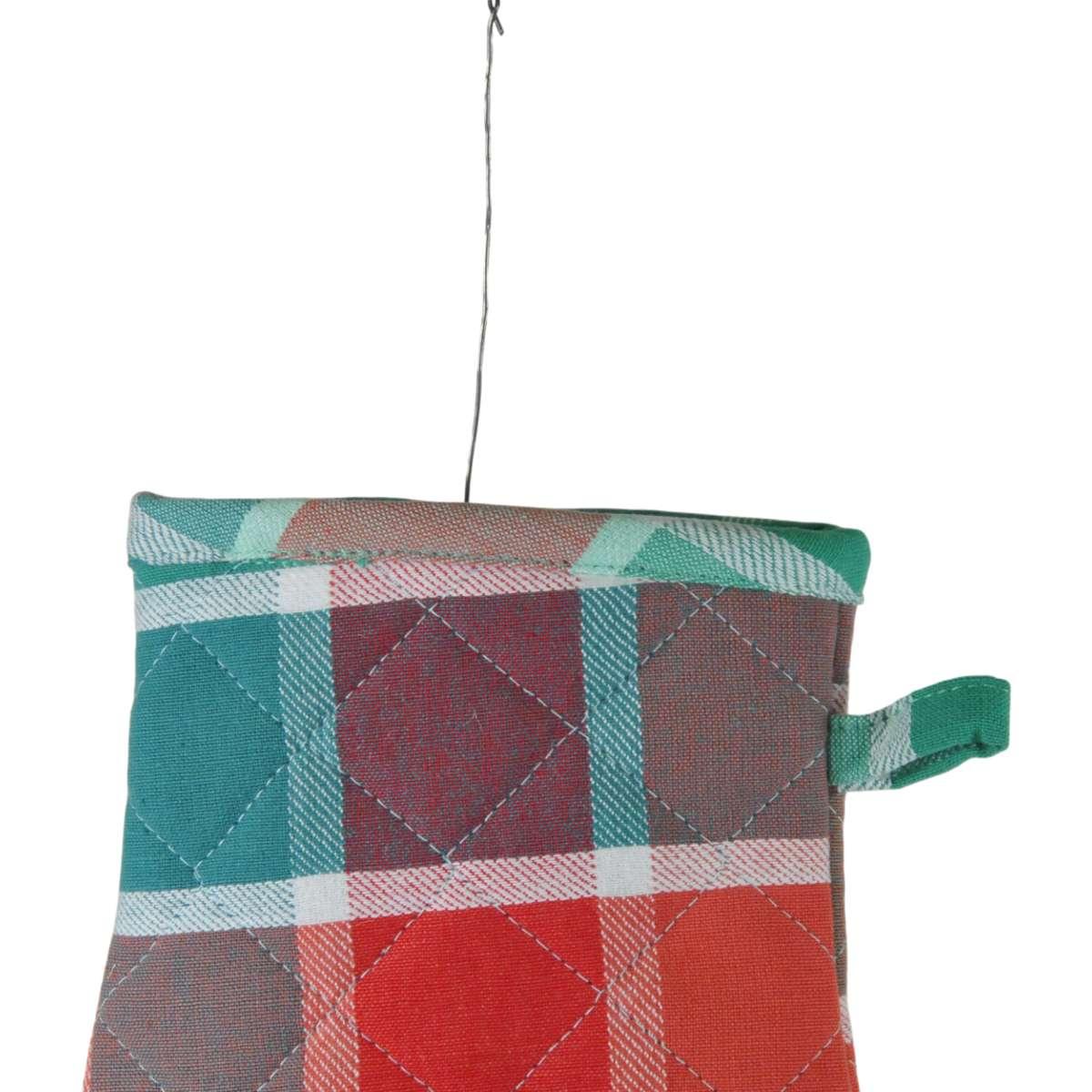 Guanto cucina fantasia quadri 27 cm