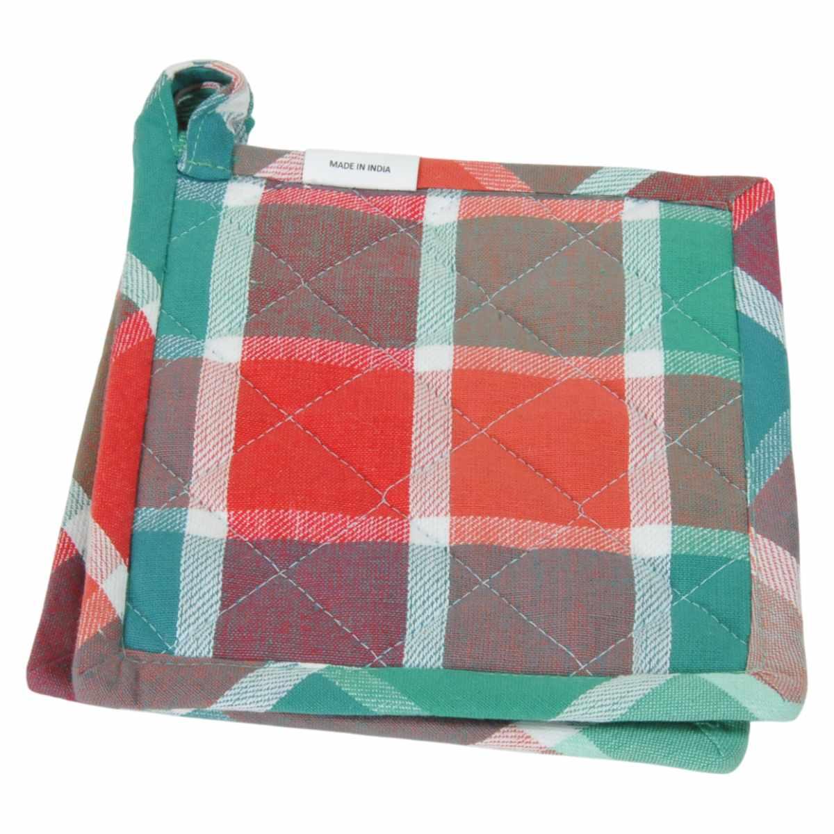Presina cotone fantasia quadri Set 2 pz