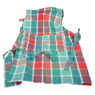 Grembiule fantasia quadri 80 x 85 cm