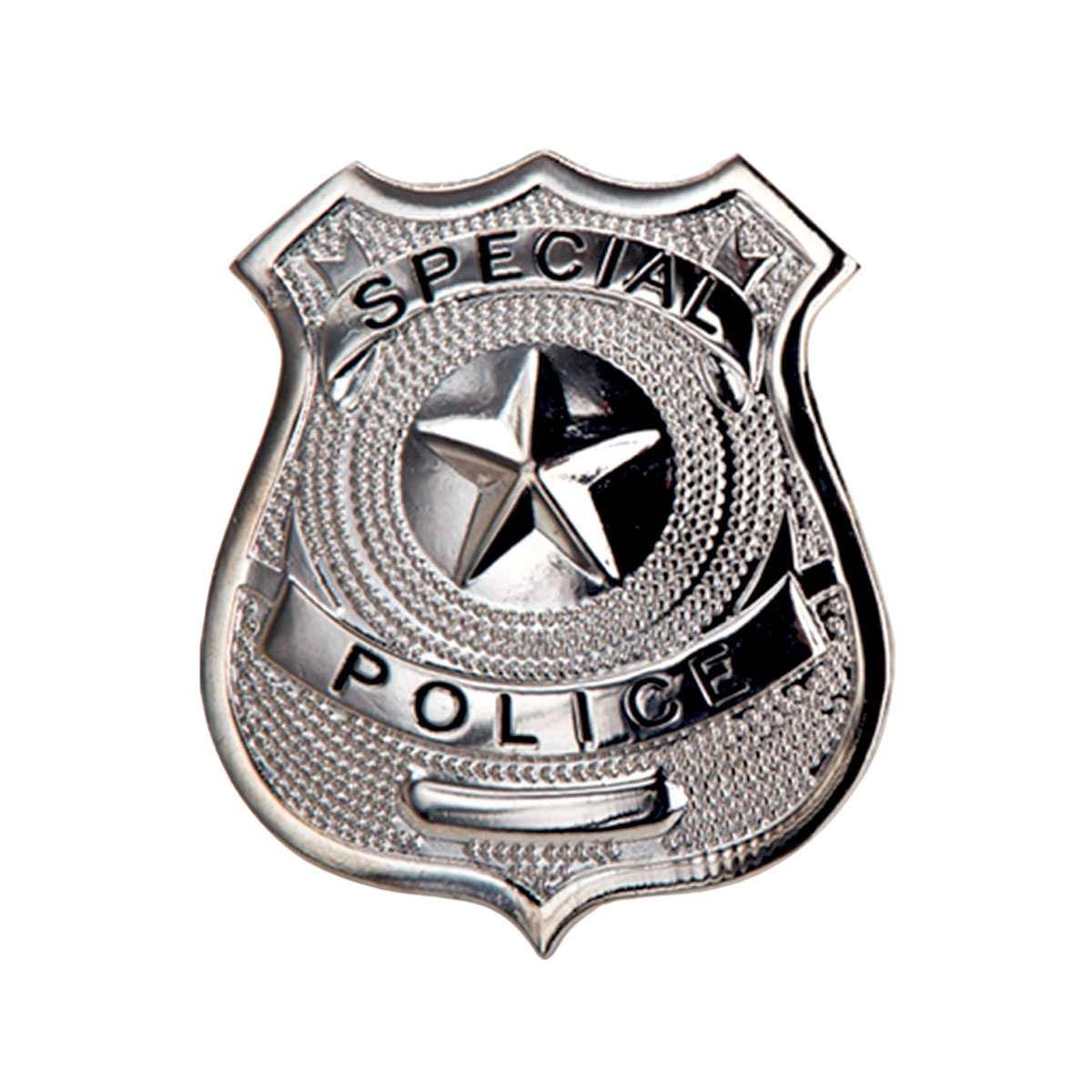 Distintivo poliziotto argentato