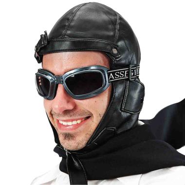 Cappello aviatore similpelle