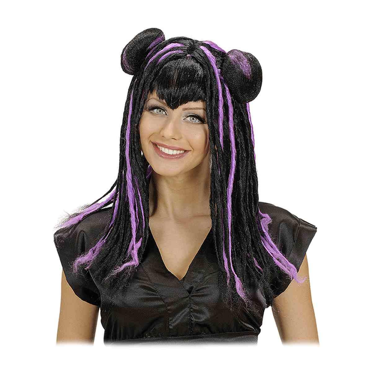 Parrucca mitsuko nera 4 colori