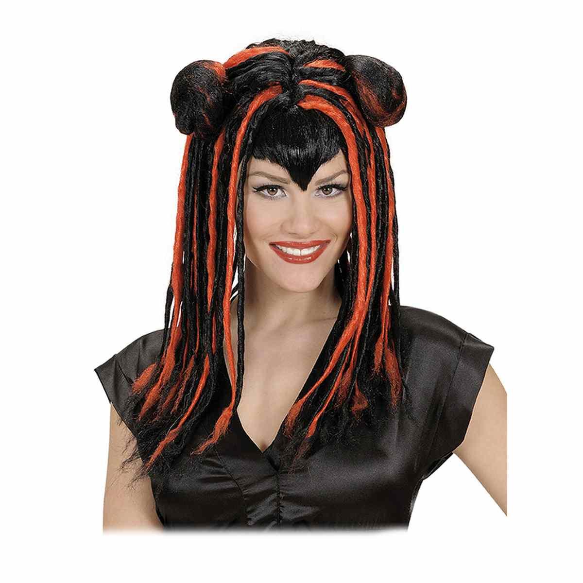 Parrucca mitsuko nera 4 colori