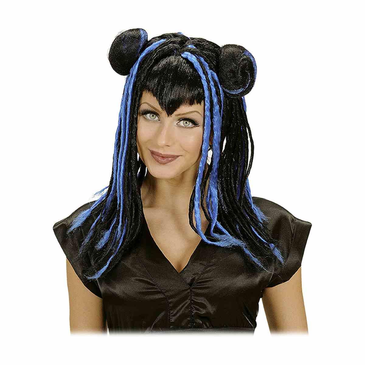 Parrucca mitsuko nera 4 colori