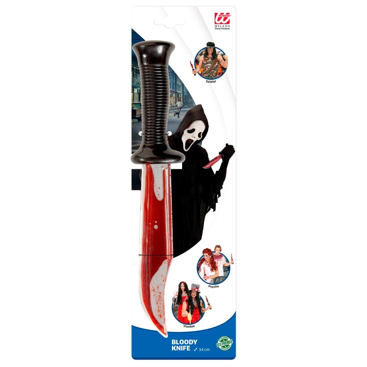 Coltello pvc insanguinato