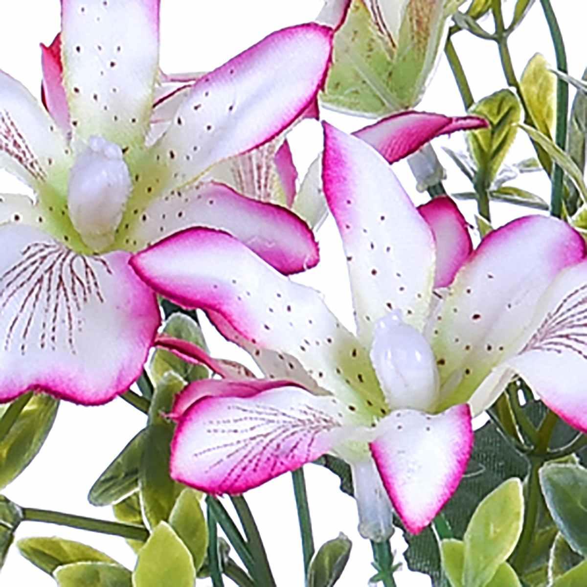 Fiore bouquet orchidee mini rosa 30 cm