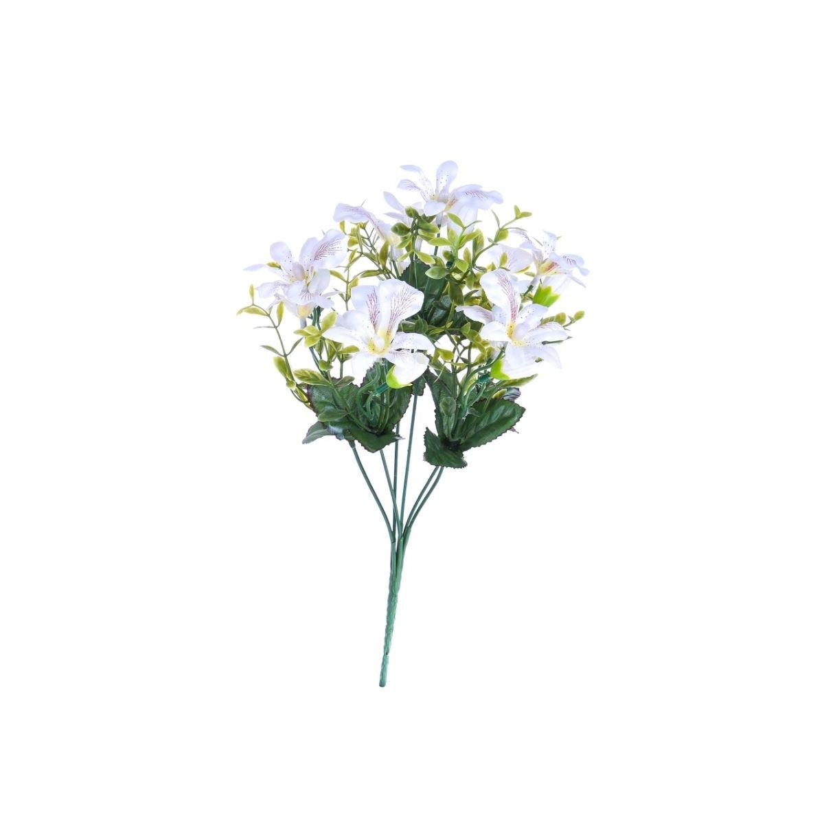 Fiore bouquet orchidee mini bianche 30 cm