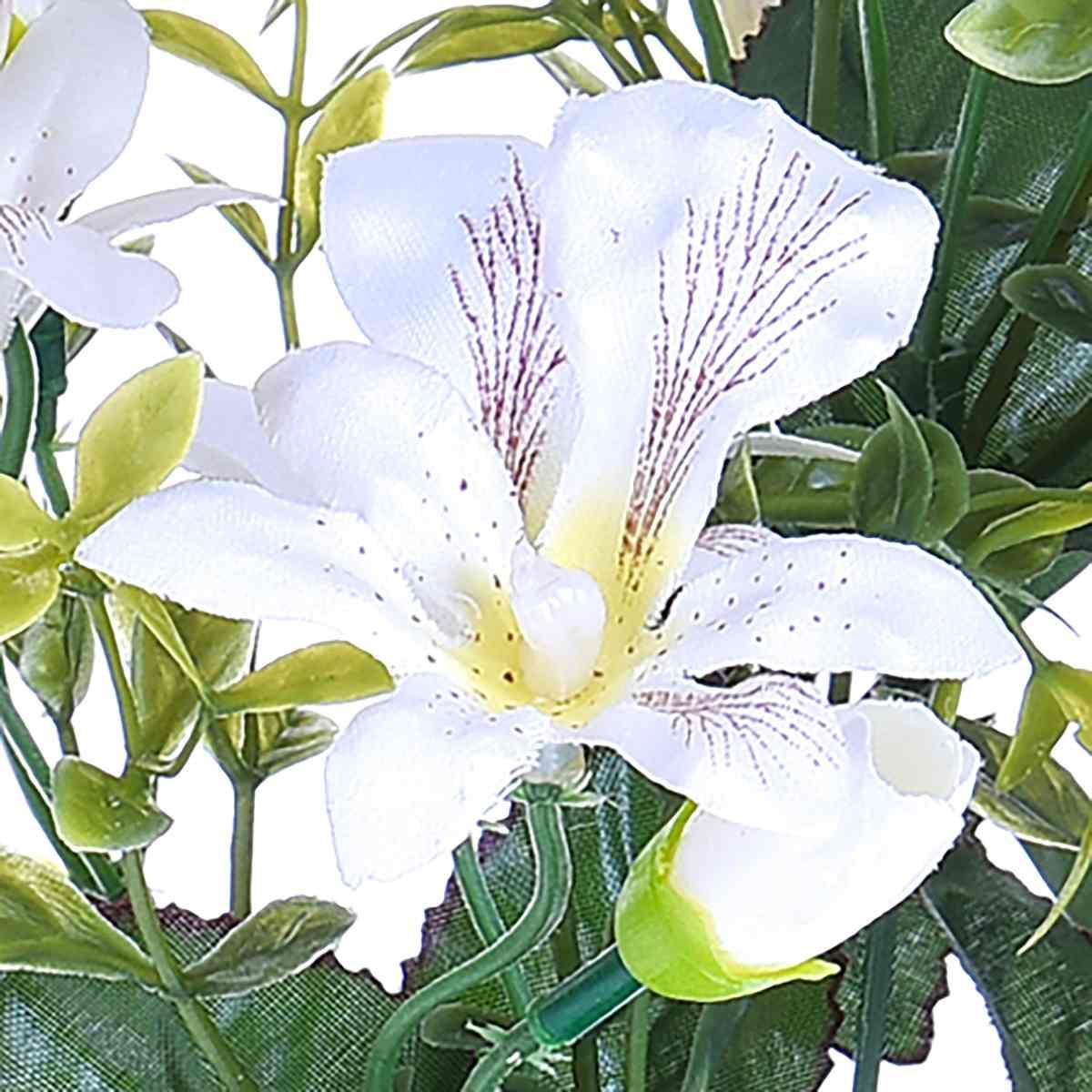 Fiore bouquet orchidee mini bianche 30 cm