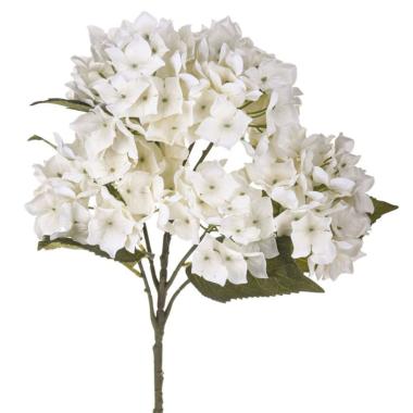 Fiore ortensia bianca 57 cm