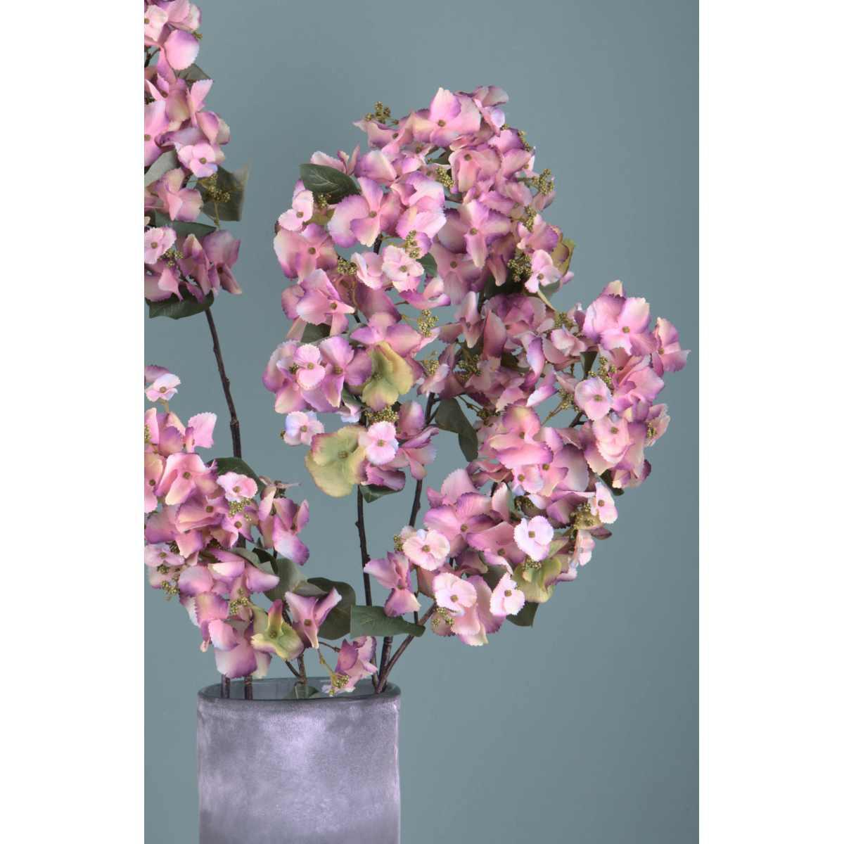 Fiore ortensia rosa x2 117 cm